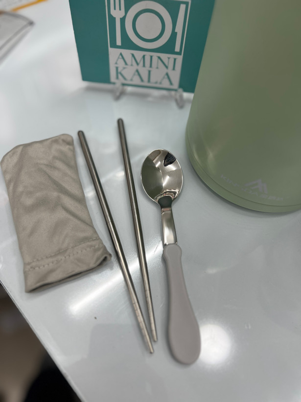 ظرف نگهداری غذا استیل ۴ تکه با کیف حمل - تصویر 4