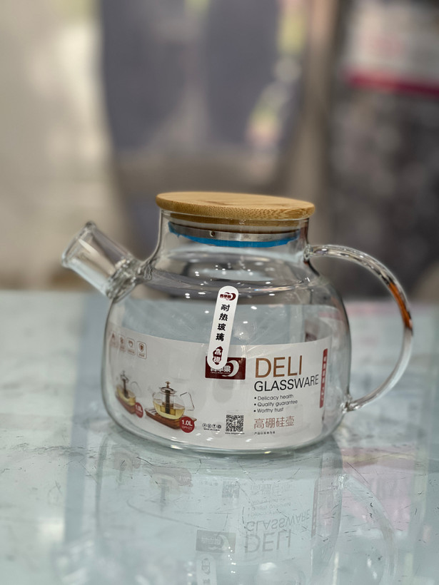 قوری پیرکس دلی درب بامبو